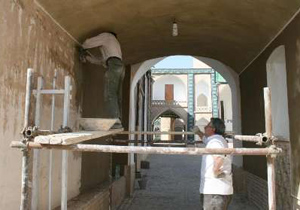مرمت ساباط حسینیه باب المسجد نایین