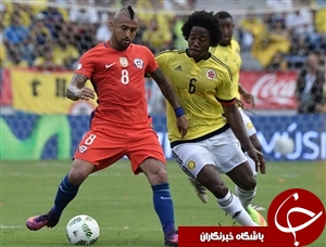 خلاصه بازی (کلمبیا 0-0 شیلی)+ فیلم