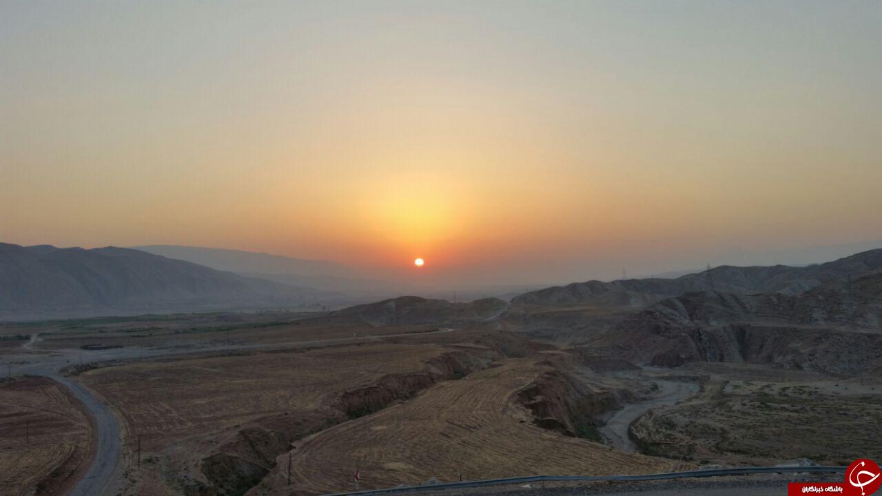 طلوع زیبا و دل&zwnj;&zwnj;انگیز خورشید در دره&zwnj;شهر + تصاویر