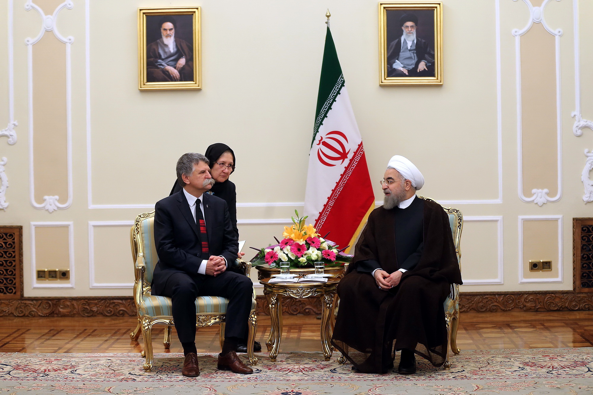 رئیس مجلس ملی مجارستان با روحانی دیدار کرد