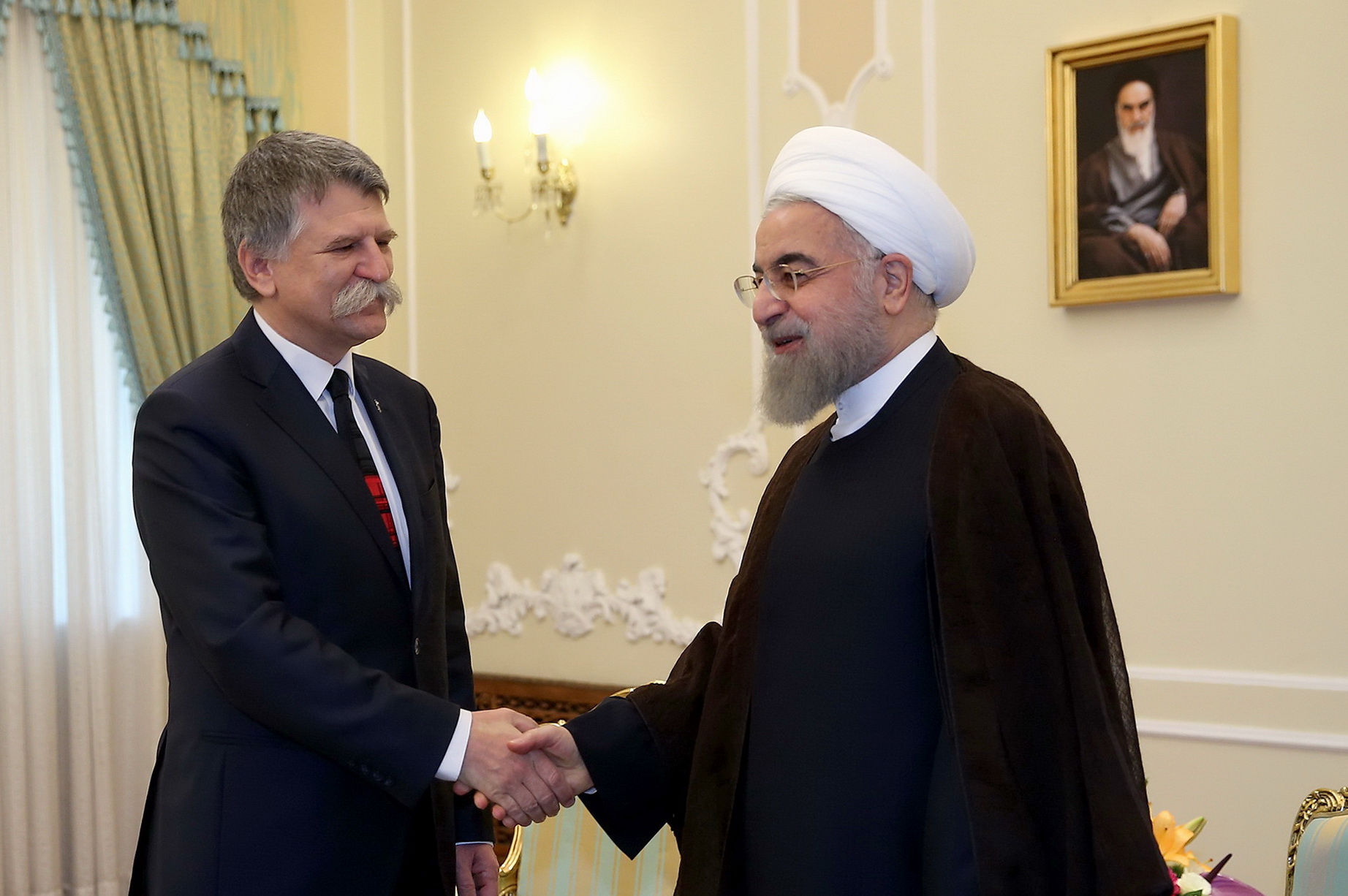 رئیس مجلس ملی مجارستان با روحانی دیدار کرد