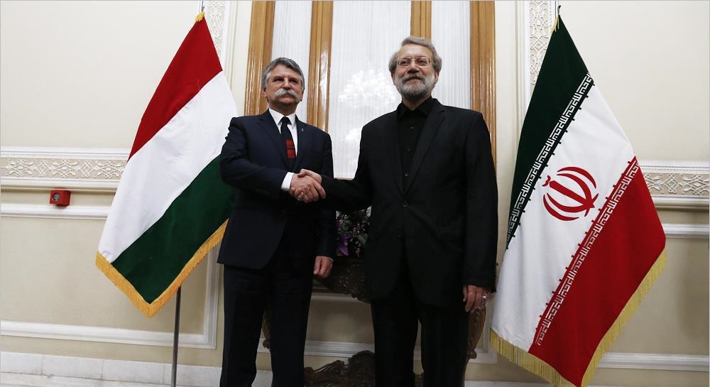لاریجانی با رئیس مجلس مجارستان دیدار کرد