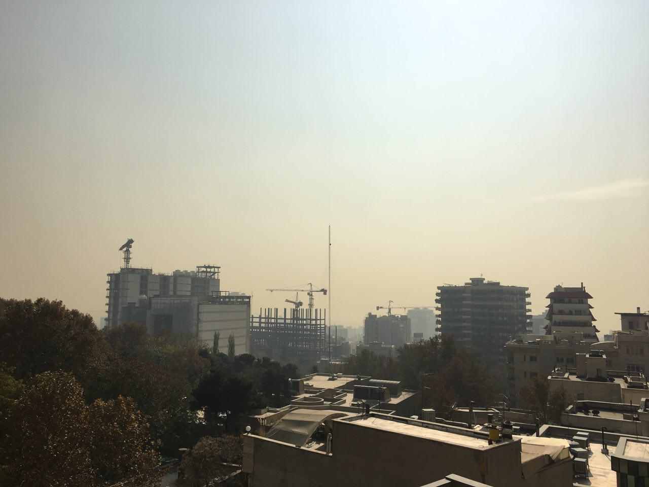 شدت آلودگی هوای تهران + تصاویر