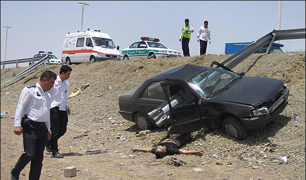 تصادف عامل جان باختن 168 بوشهری در نیمه نخست امسال