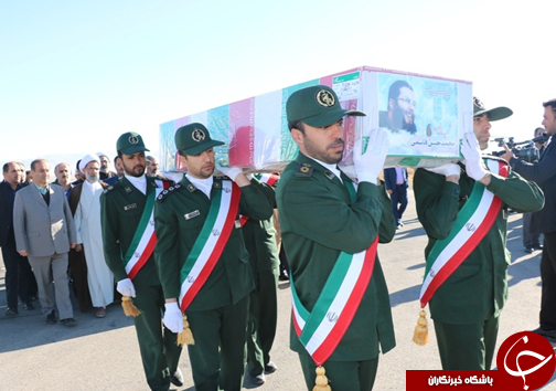 تصاویر ورود پیکر شهید مدافع حرم به شهرکرد
