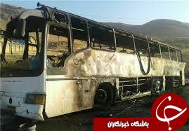 آتش&zwnj;سوزی اتوبوس حامل زائران اربعین