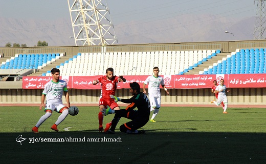 تساوی بدون گل هف سمنان مقابل سردار بوکان+ تصاویر