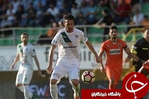تساوی آلانیااسپور در حضور ۹۰ دقیقه ای شهباززاده