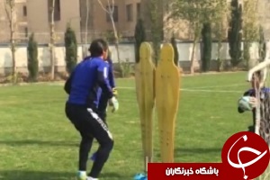 تمرینات فشرده دروازه بانان استقلال + فیلم