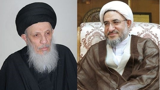 دیدار آیت&zwnj;الله اراکی با آیت&zwnj;الله سید محمد سعید حکیم
