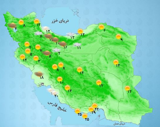 همدان سرد ترین استان کشور+ جدول