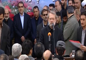 لاریجانی: رسانه ملی باید به داشتن امثال شهید خزایی‌ها ببالد + فیلم