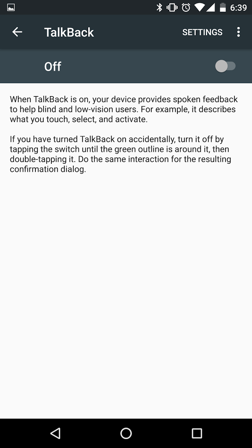 Google Talkback