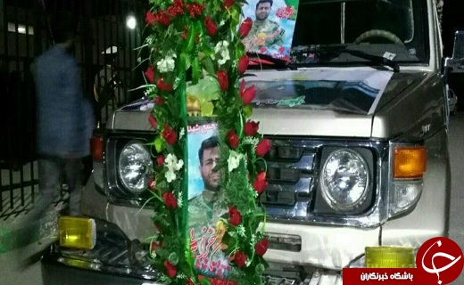 پیکر پاک و مطهر شهید مدافع حرم  وارد زاهدان شد+تصویر