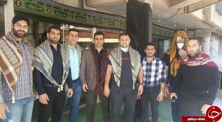 قهرمانان ورزش کشور در راه کربلا+عکس