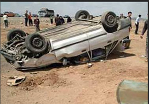 پنج زخمی در واژگونی خودرو در محور بوکان ـ مهاباد