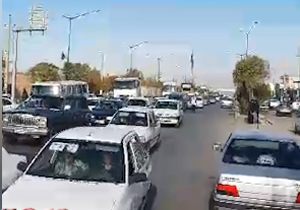 ترافیک سنگین در شهر حمیل + فیلم
