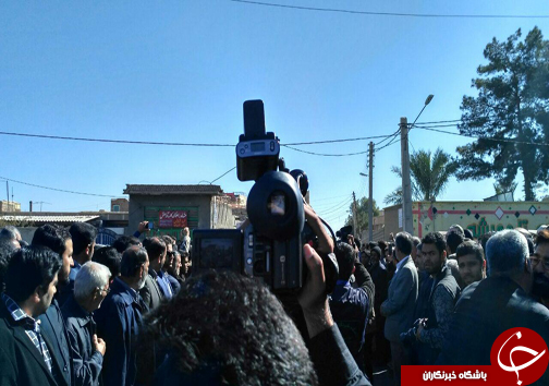 وداع همسنگران رسانه ای با پیکر شهید خبرنگار مدافع حرم + تصاویر