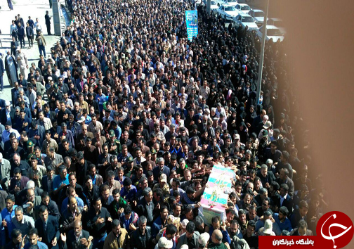 وداع همسنگران رسانه ای با پیکر شهید خبرنگار مدافع حرم + تصاویر