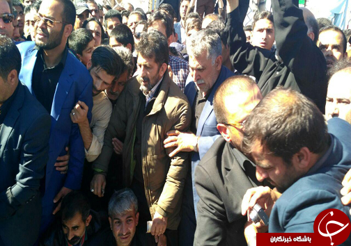 وداع همسنگران رسانه ای با پیکر شهید خبرنگار مدافع حرم + تصاویر