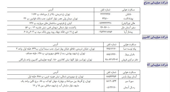 زائران مراقب بلیت بدون اعتبار باشند