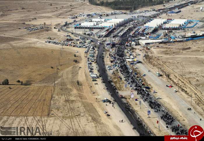 تصاویر هوایی از مرز مهران