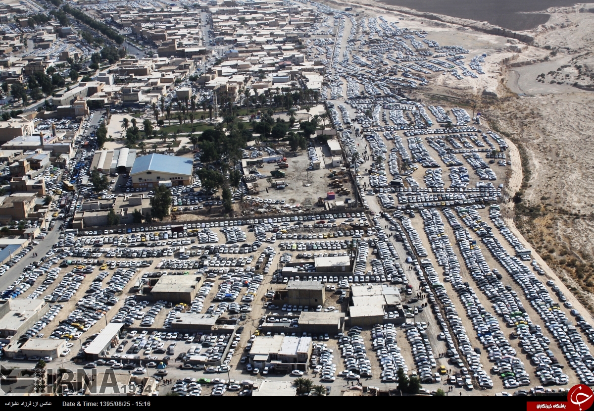 تصاویر هوایی از مرز مهران