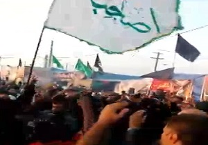 برگزاری مراسم عزاداری اربعین حسینی در مرز چذابه +فیلم
