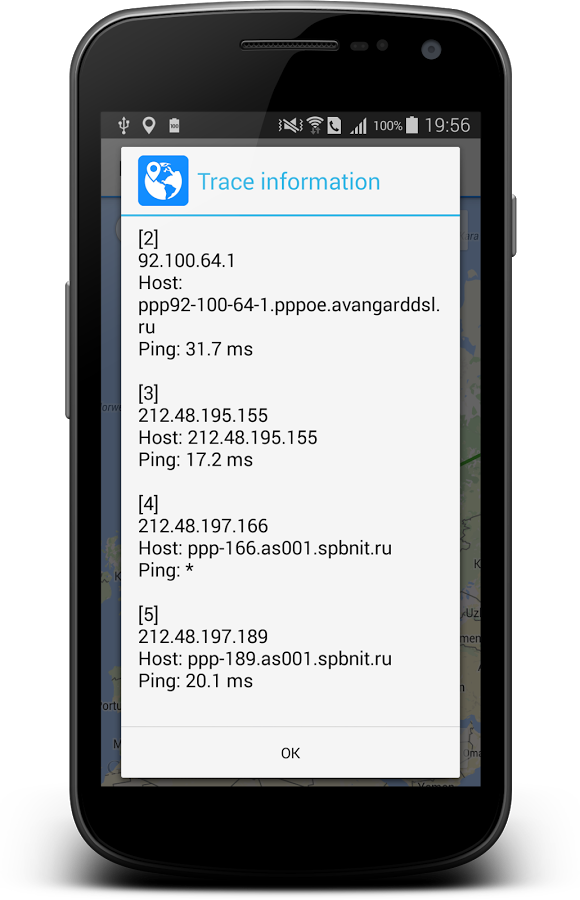 Intrace Visual Traceroute
