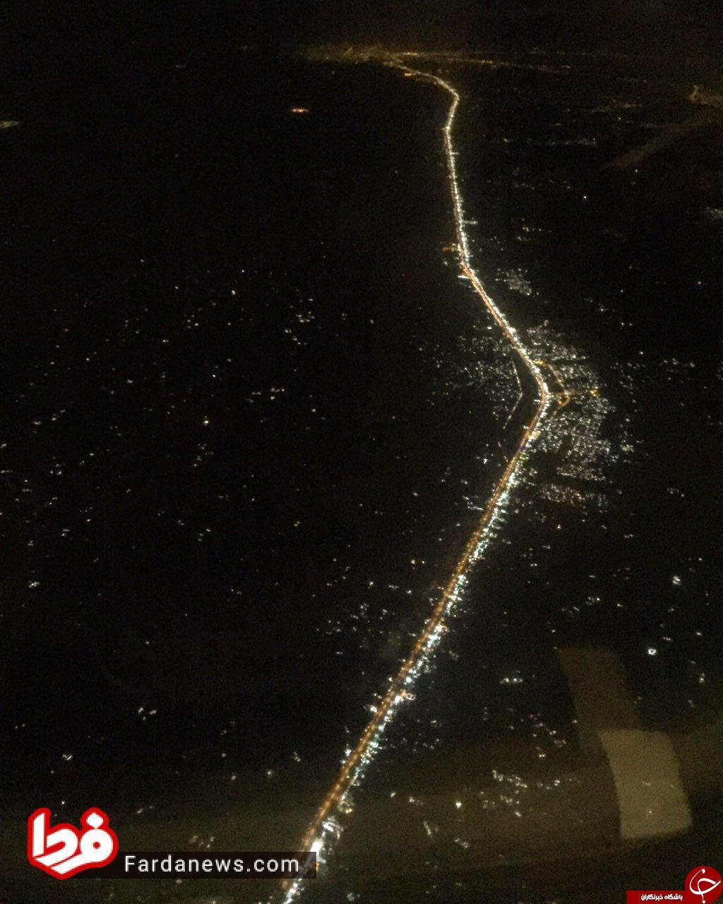 مسیر پیاده&zwnj;روی اربعين امسال از داخل هواپیما