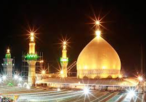 نمایی دل انگیز از زیارت زائران از ضریح امیرالمومنین + فیلم