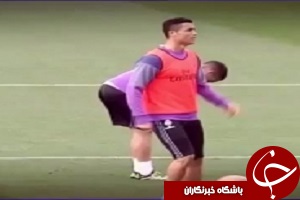 تکل خشن رونالدو روی پای واسکز + فیلم