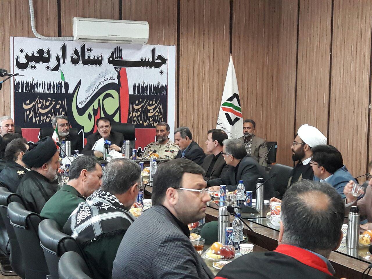 جلسه ستاد اربعین در مهران + تصاویر