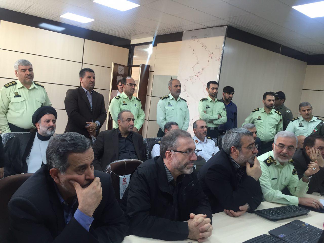 بازدید وزیر کشور از مرکز مانیتورینگ نیروی انتظامی در مرز مهران