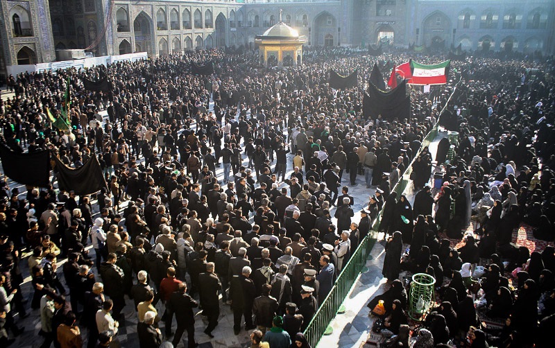 مشهد الرضا غرق ماتم و عزا در اربعین حسینی