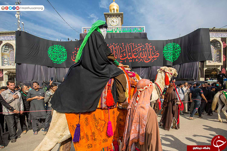 ورود نمادین کاروان اسرا به کربلا