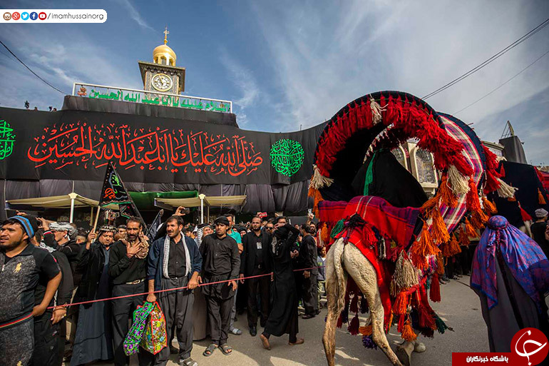ورود نمادین کاروان اسرا به کربلا