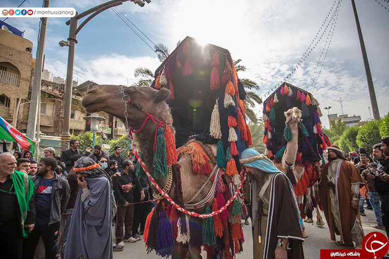 ورود نمادین کاروان اسرا به کربلا