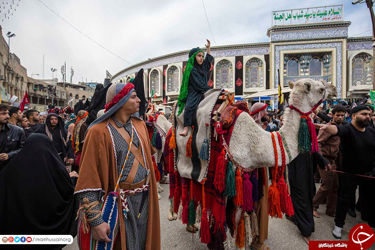ورود نمادین کاروان اسرا به کربلا