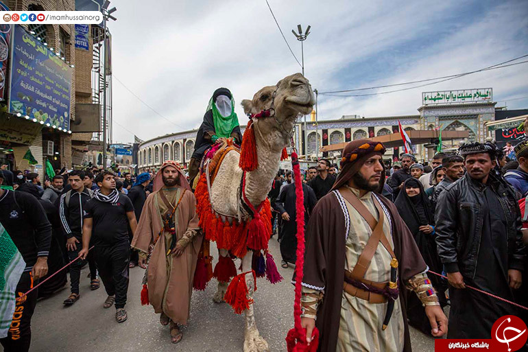 ورود نمادین کاروان اسرا به کربلا