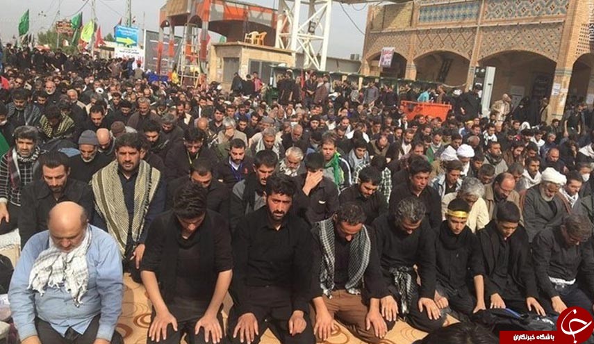 طولانی&zwnj;ترین نماز جماعت جهان از نجف تا کربلا +تصاویر