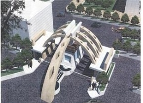 احداث سر درب ورودی بیمارستان بوکان