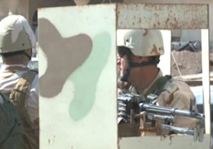 خط مقدم جنگ در شمال موصل + فیلم