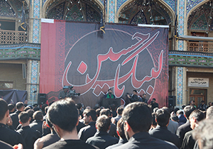 سومین حرم اهل بیت (ع) غرق در ماتم و عزا در اربعین حسینی+تصاویر