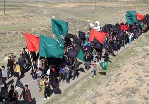 کاروان پیاده اربعین حسینی به مشهد اردهال کاشان رسید