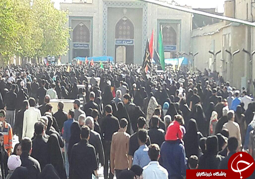 چهلمین روز شهادت سرور و سالار شهیدان در سومین حرم اهل بیت (ع)+ تصاویر