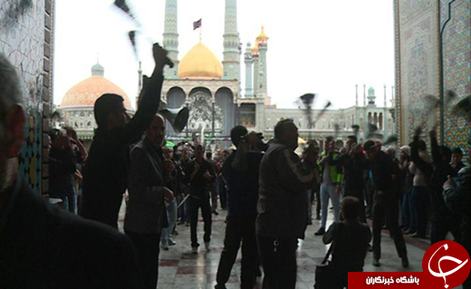 قم دراربعین حسینی غرق درعزا وماتم است+ تصاویر