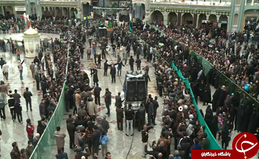 قم دراربعین حسینی غرق درعزا وماتم است+ تصاویر