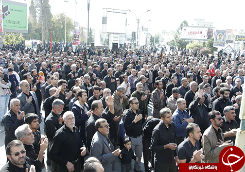 چهلمین روز شهادت سرور و سالار شهیدان در سومین حرم اهل بیت (ع)+ تصاویر