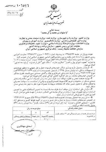 جریمه ۵۰ هزار تومانی خودروهای فرسوده ابلاغ شد